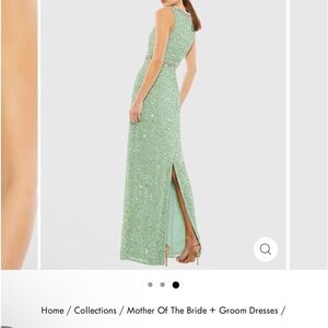 Macduggal mother of bride dress.    Worn one day.  Size 8.  Im 5-6.